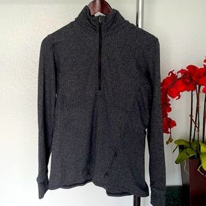Lululemon Grey 1/2 Zip High Neck Pullover 12